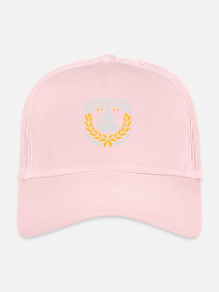 Inspirez expirez Yoga citation - Casquette trucker  - rose pâle - Devant