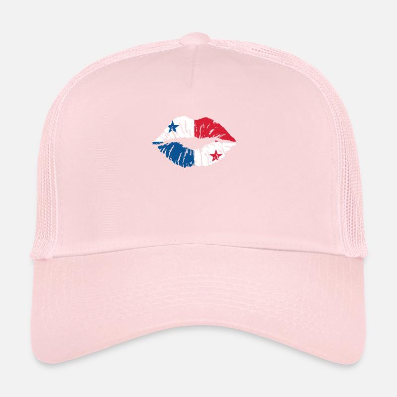 Drapeau du cœur du Panama Canal d’Amérique centrale Casquette trucker 