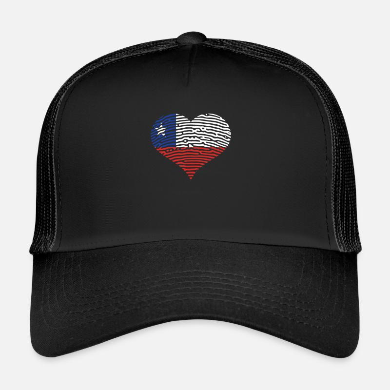 Chili Drapeau Amérique du Sud Drapeau chilien Vintage Casquette trucker 