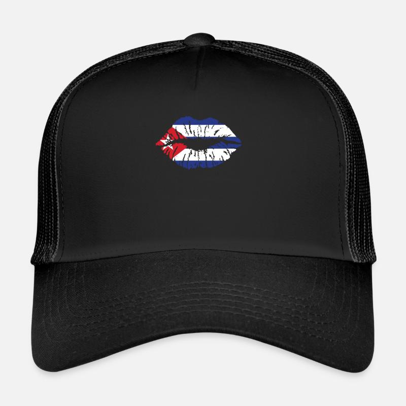 Cuba Flag Heart Flag Cubans Trucker Cap