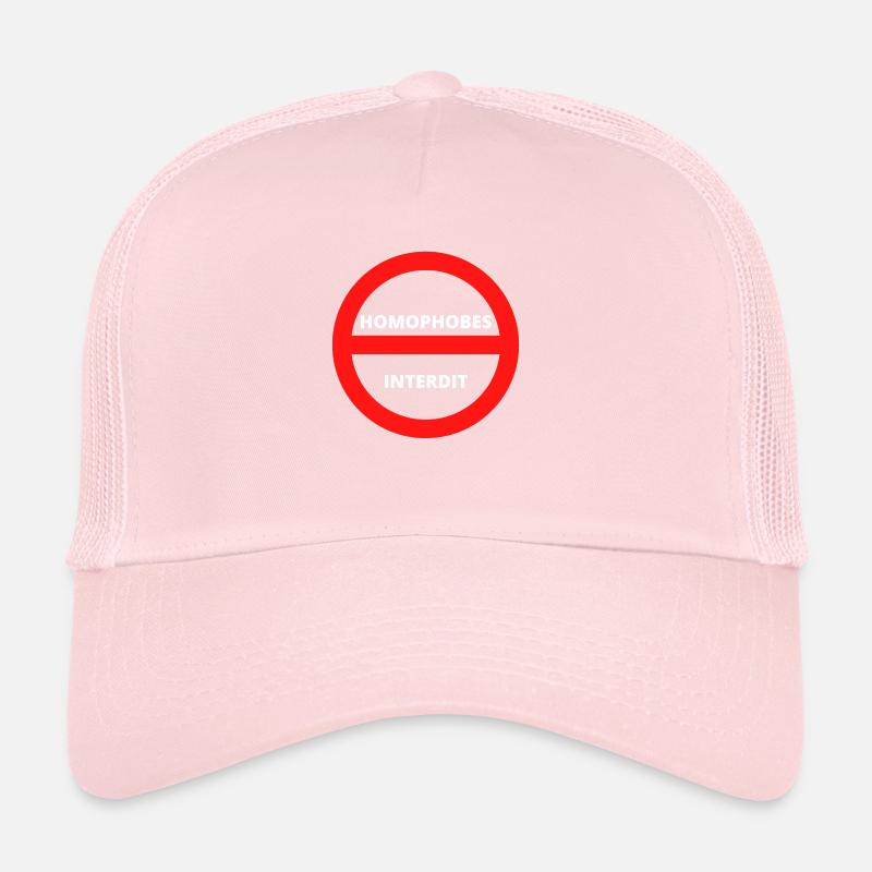HOMOPHOBES INTERDIT Casquette trucker 
