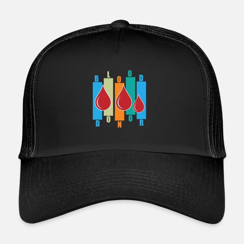 Don de sang Dons de sang Donneurs de sang Casquette trucker 