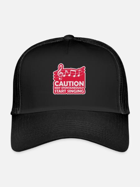 may spontaneously start singing - Trucker Cap - black/black - Front