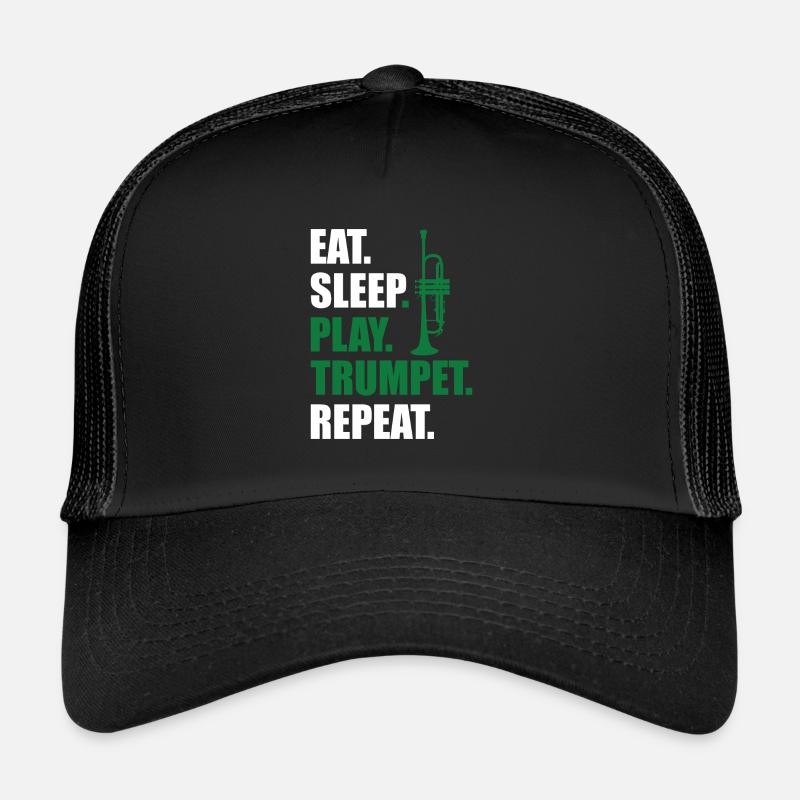 Trompete Orchester Musiker Trompeter Blasmusik Trucker Cap