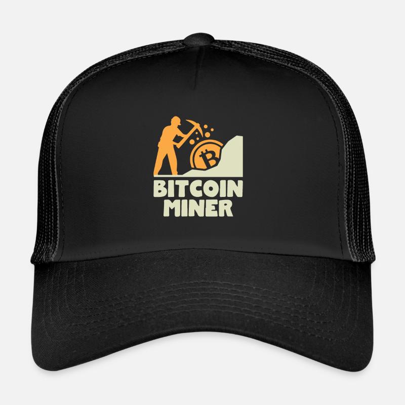 Bitcoin BTC Satoshi Miner Mining Maximalist Casquette trucker 
