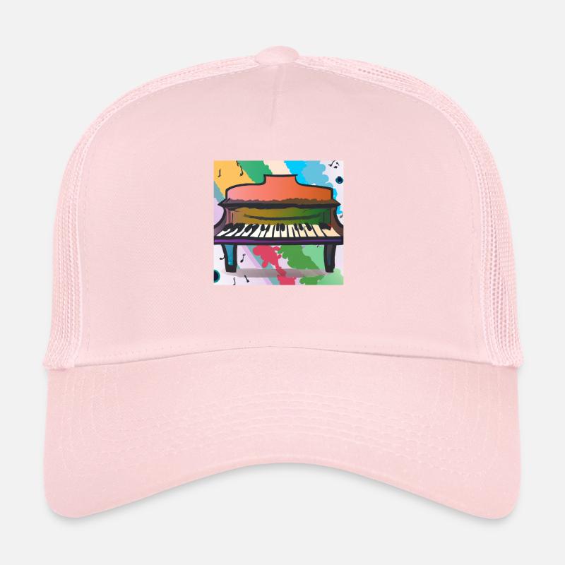 Colourful piano Trucker Cap