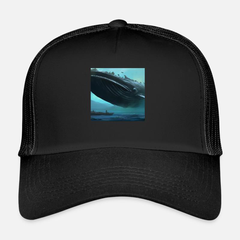 Whale floating in the sky Trucker Cap