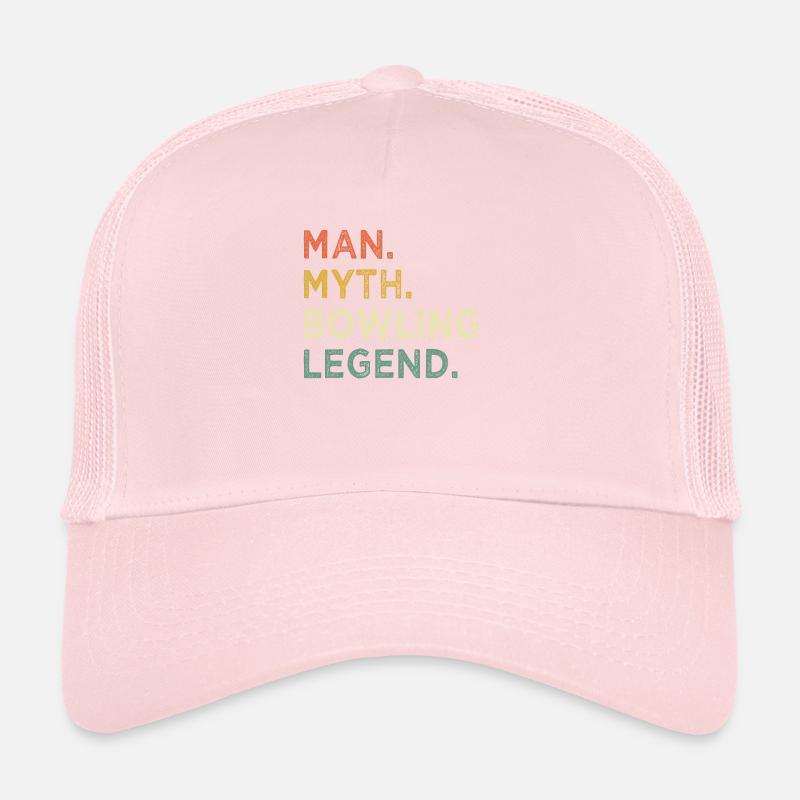 Bowling Cone Spareball Pins Ball Strike Casquette trucker 