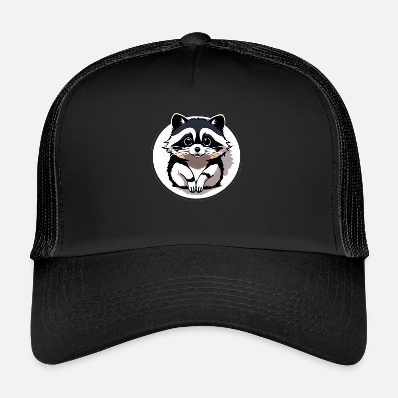 Ratons laveurs Mignon Dessin animé Raton laveur 26 Casquette trucker 