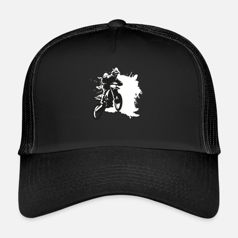 SUPER MOTO splash - Trucker Cap - black/black