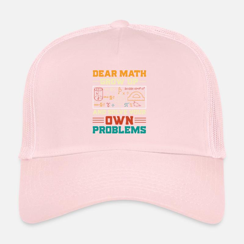 Math teacher Mathematical formula Geometry teacher Trucker Cap