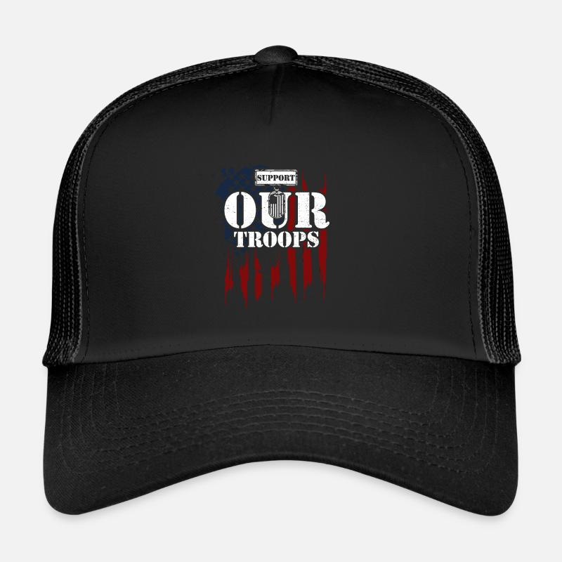 Support Our Troops - Veteran Trucker Cap