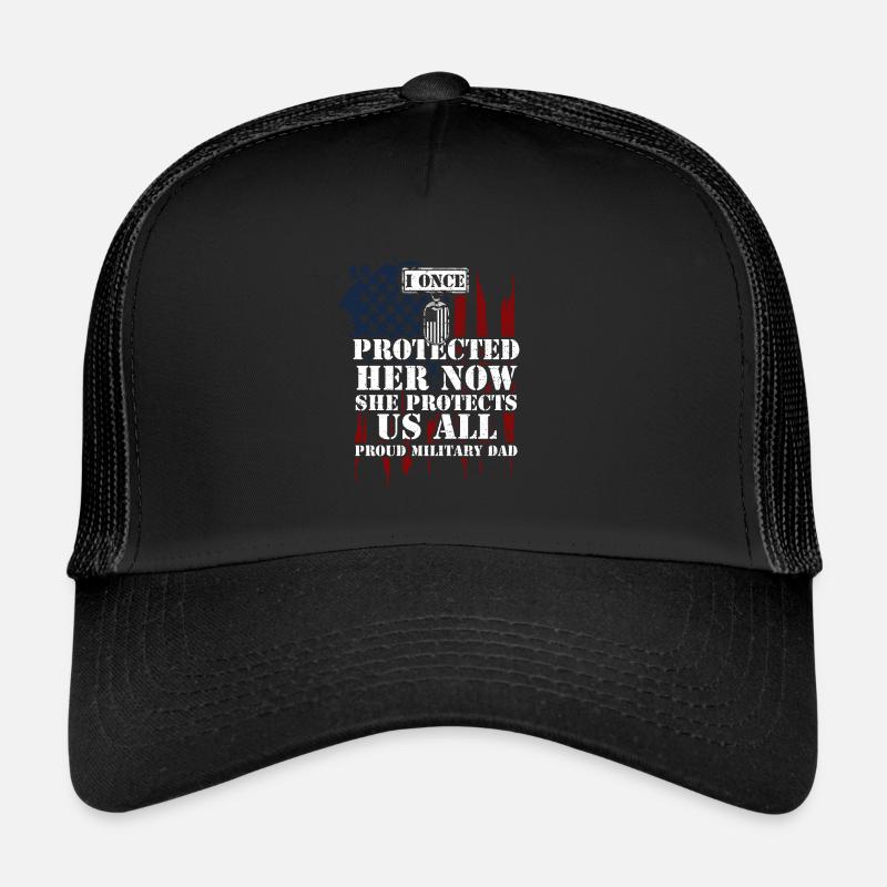 I Once Protected Her Now She Pro... Trucker Cap