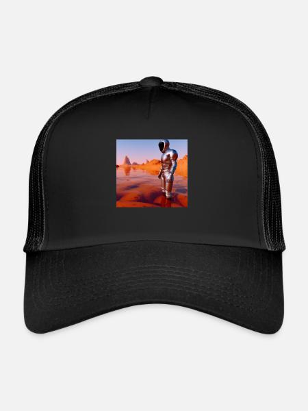 Diver on Mars - Trucker Cap - black/black
