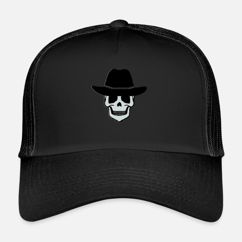 Crâne de cow-boy Casquette trucker 