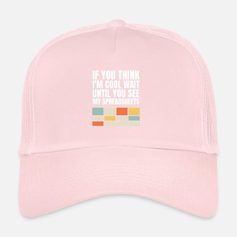Drôle d’actuaire statisticien Feuilles de calcul Casquette trucker 