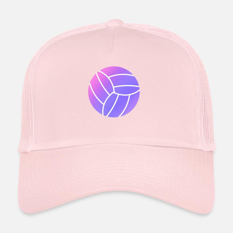 Rainbow Volleyball Trucker Cap