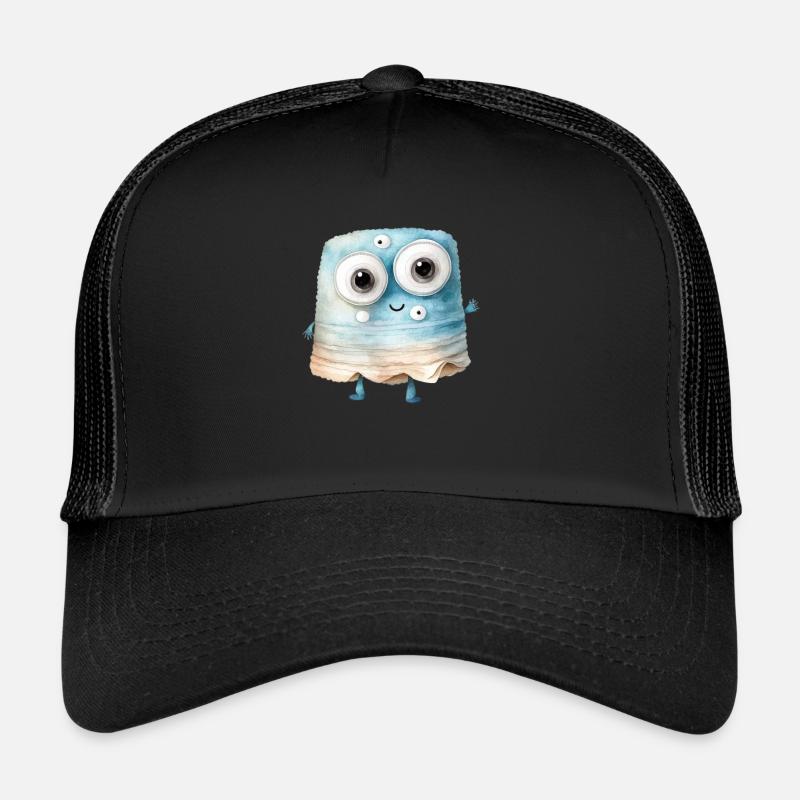 Niedliches Aquarell Monster Trucker Cap