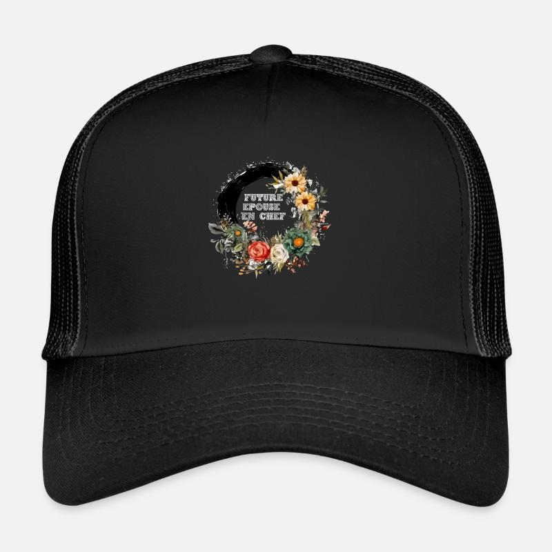 Future épouse - Casquette trucker  - noir/noir
