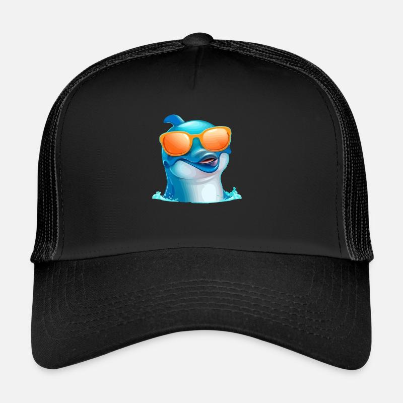 Chas der Brillendelfin Trucker Cap