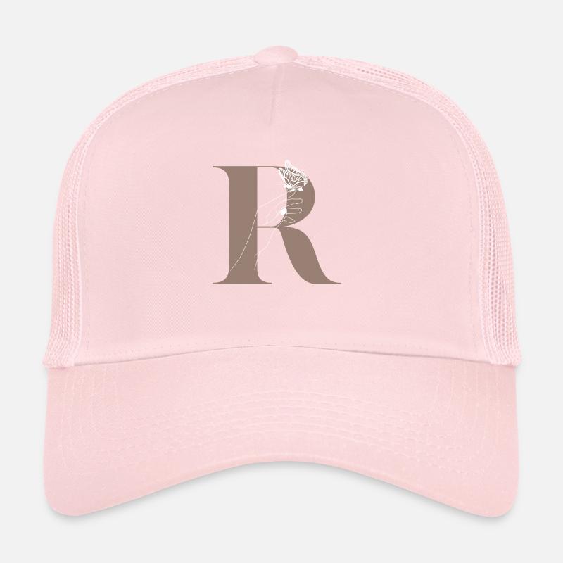 Buchstabe R Magischer Schmetterling Trucker Cap
