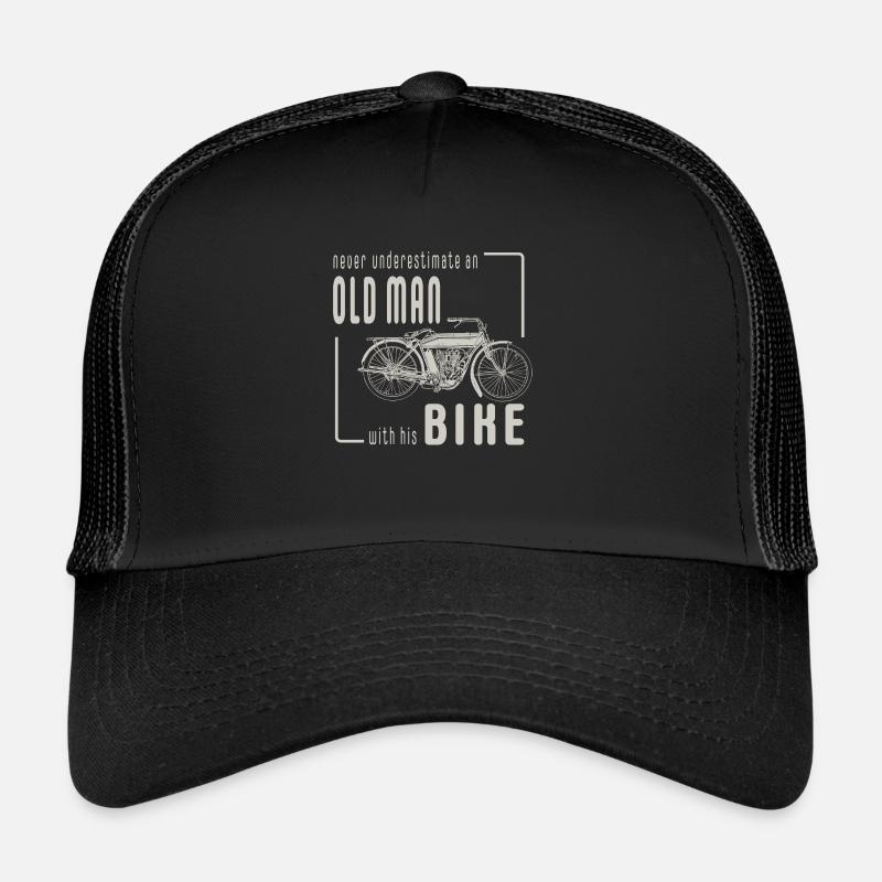 never underestimate - Trucker Cap - black/black