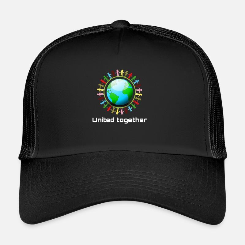Unis ensemble - Casquette trucker  - noir/noir