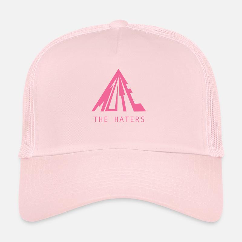 MUTE THE HATERS - Design rose Casquette trucker 