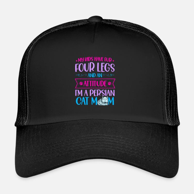 Chat persan Chat Amoureux Propriétaire de chat Persan Longhair C Casquette trucker 