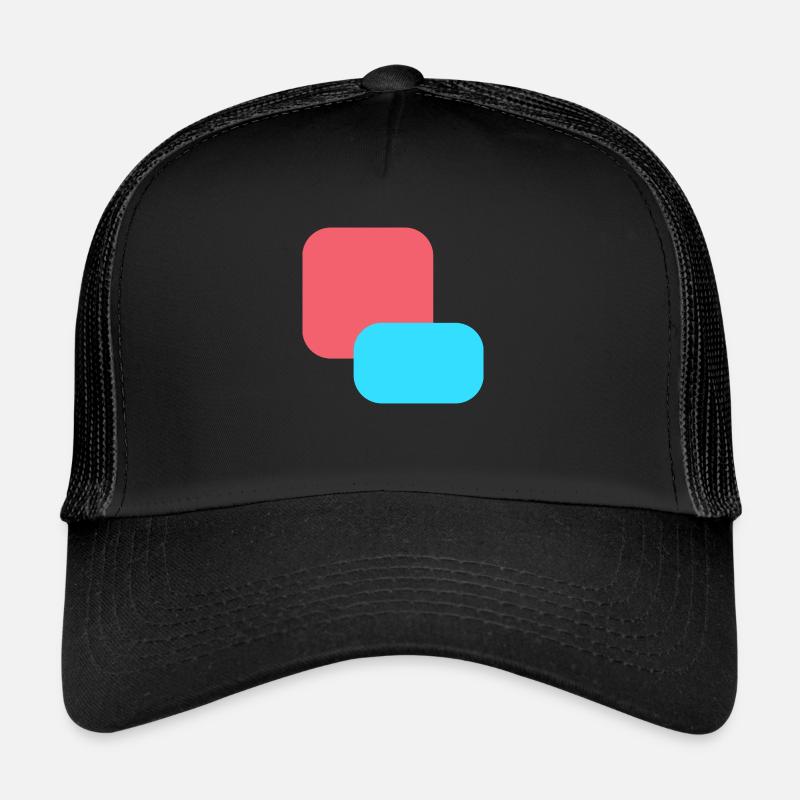 Vierecken - Trucker Cap - Schwarz/Schwarz