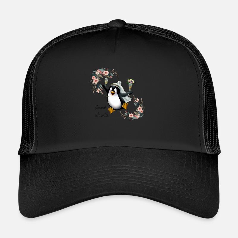 Oui, je le fais, Penguin va se marier. JGA Casquette trucker 