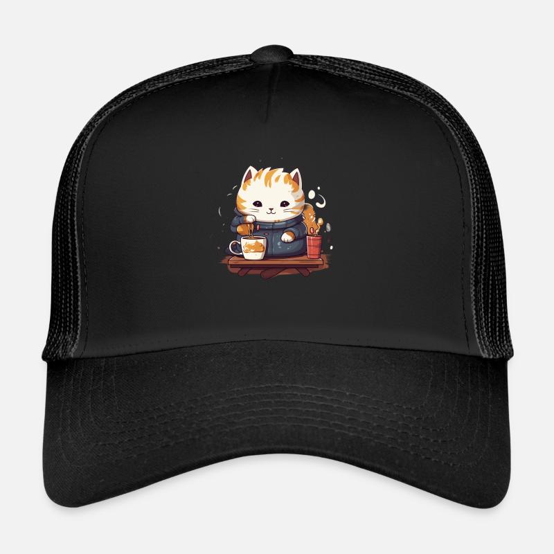 Chat de café Casquette trucker 