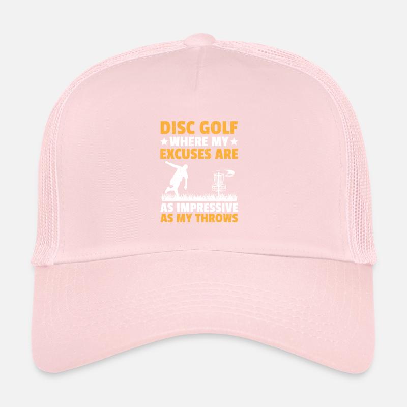 Disc Golf Player Disc Golfer Frisbee Player Par Pu Trucker Cap