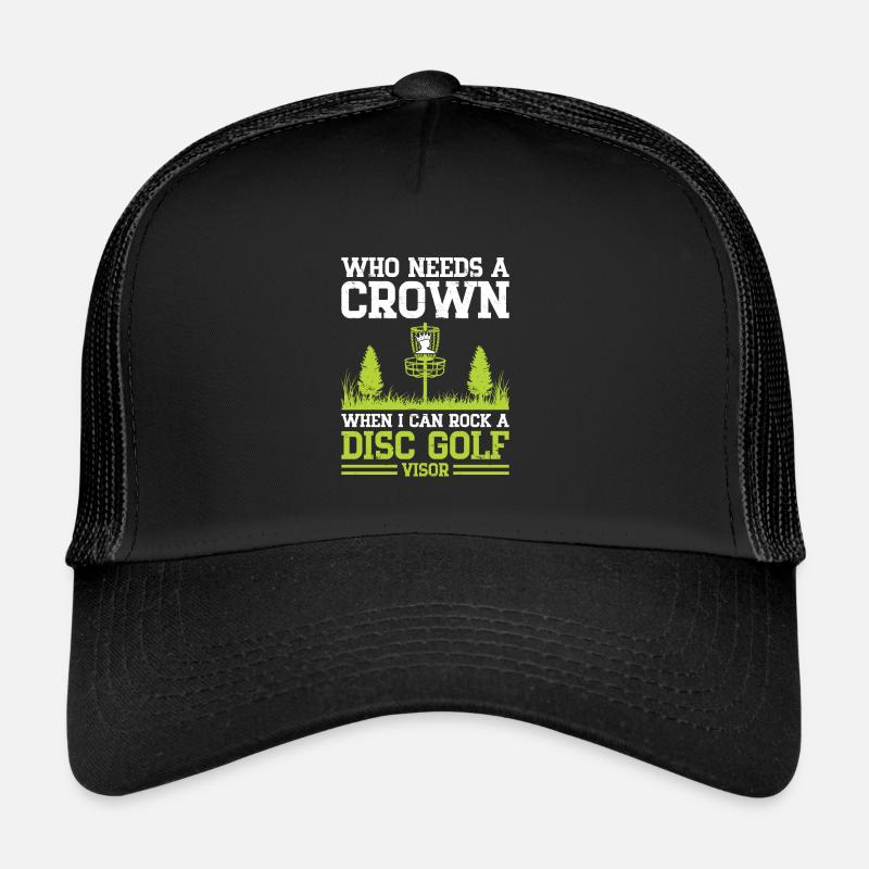 Disc Golf Player Disc Golfer Frisbee Player Par Pu Trucker Cap