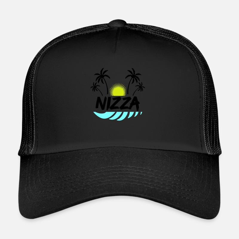 nizza - Trucker Cap - Schwarz/Schwarz