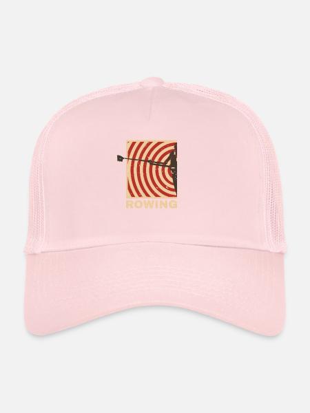 Aviron - Casquette trucker  - rose pâle - Devant