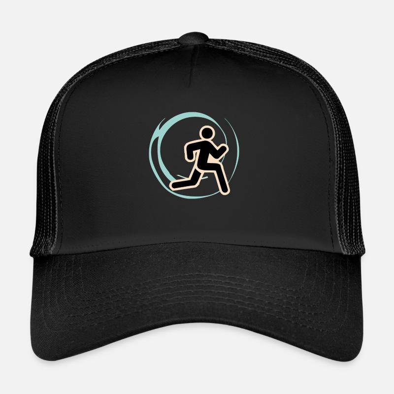 Running Icon - Trucker Cap - black/black