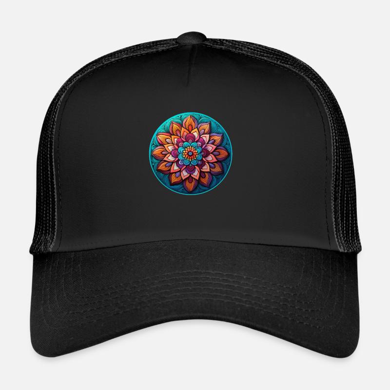 Mandala Blüte Entspannung Trucker Cap