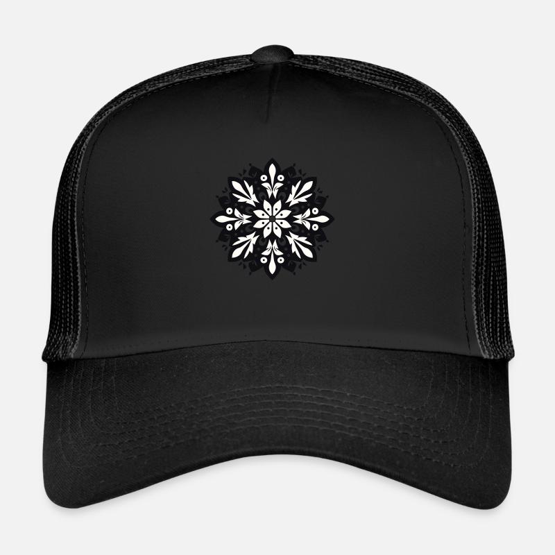 Motif de flocon de neige Casquette trucker 