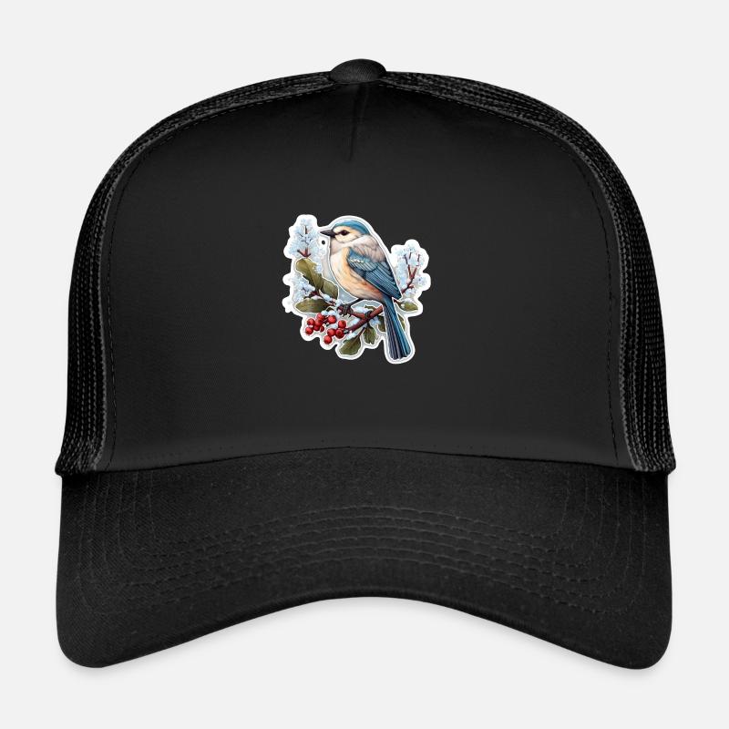 Birds in winter Trucker Cap