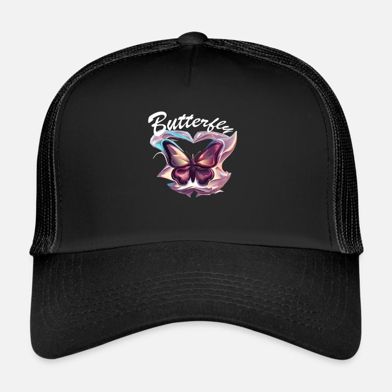 Papillon chromé Casquette trucker 