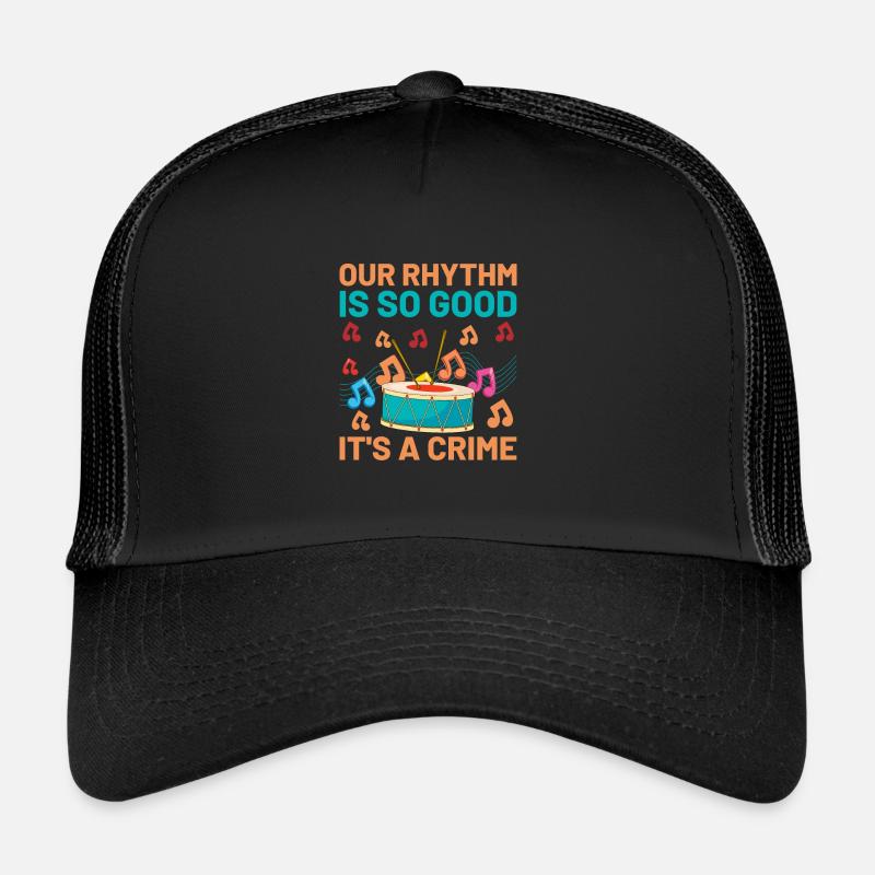 Drum Corps Marching Band Drum Corp Music Percussio Trucker Cap