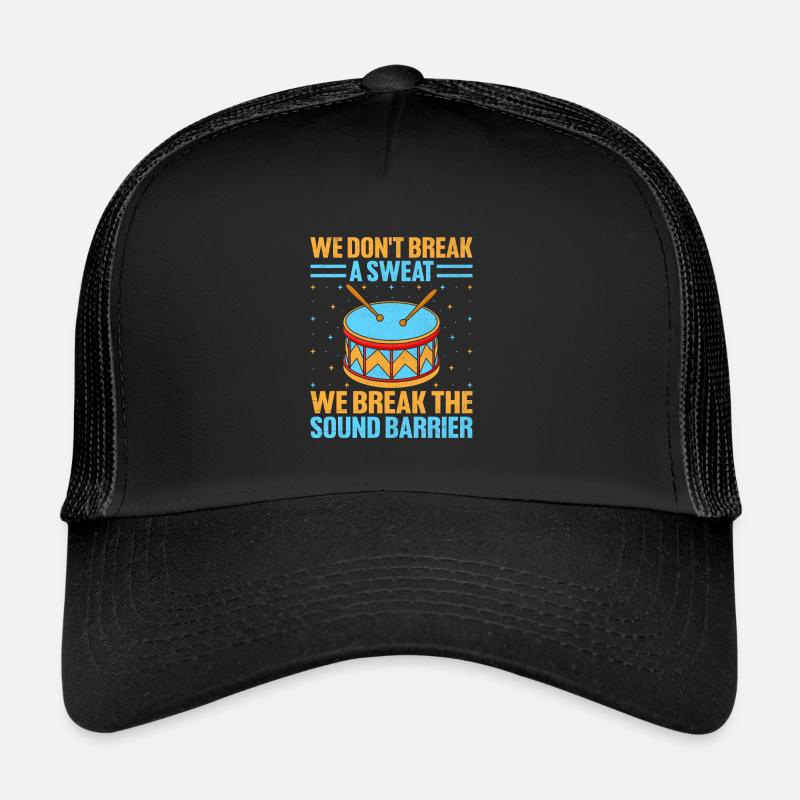 Drum Corps Marching Band Drum Corp Music Percussio Trucker Cap