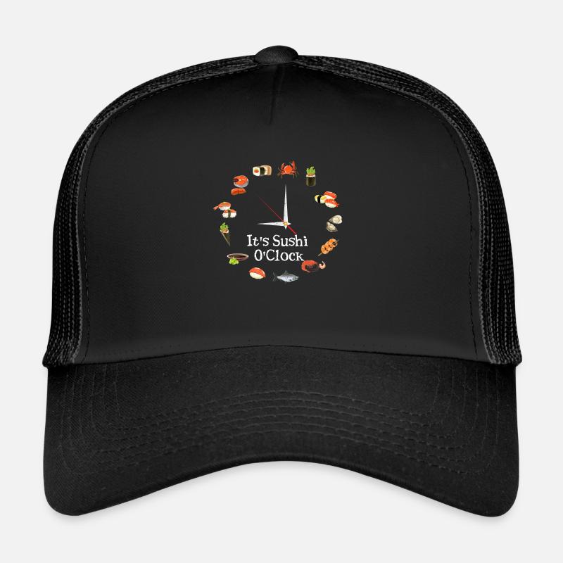 It s Sushi O ClockIt's Sushi O'Clock Japanese Kitc - Trucker Cap - Schwarz/Schwarz