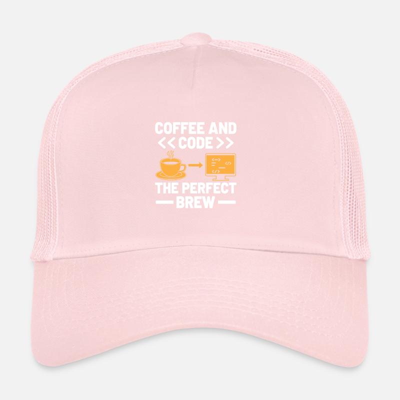 Coffee Coding Programmer Coder Developer Nerd Coff Trucker Cap