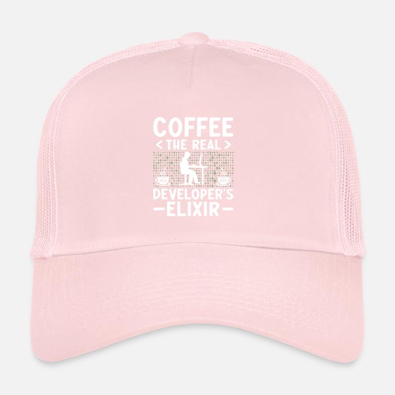 Coffee Coding Programmer Coder Developer Nerd Coff Trucker Cap