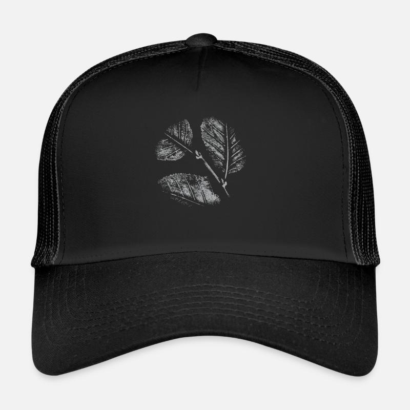 Motif de feuilles Casquette trucker 