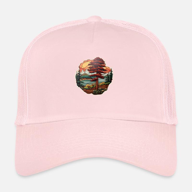 Cèdre dans un paysage fantastique Casquette trucker 