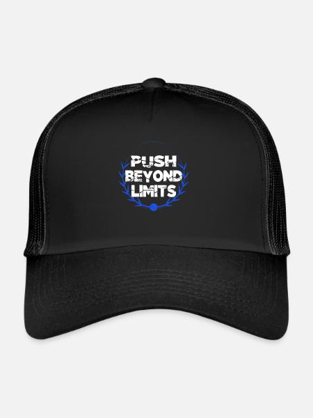 Entraînements Entraînement à haute intensité - Casquette trucker  - noir/noir - Devant