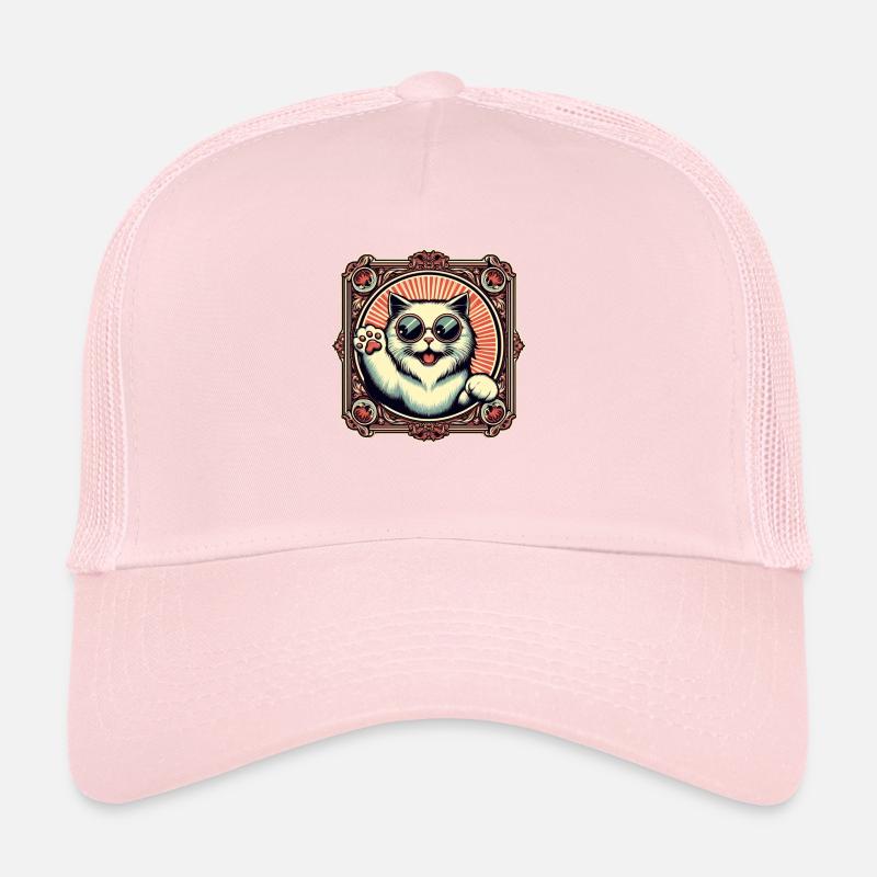Waving Cat Trucker Cap